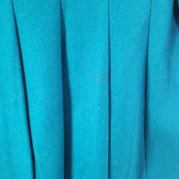 Rothschild Girls Teal Coat with Black Collar Vintage Retro SZ 6X - Picture 9 of 10